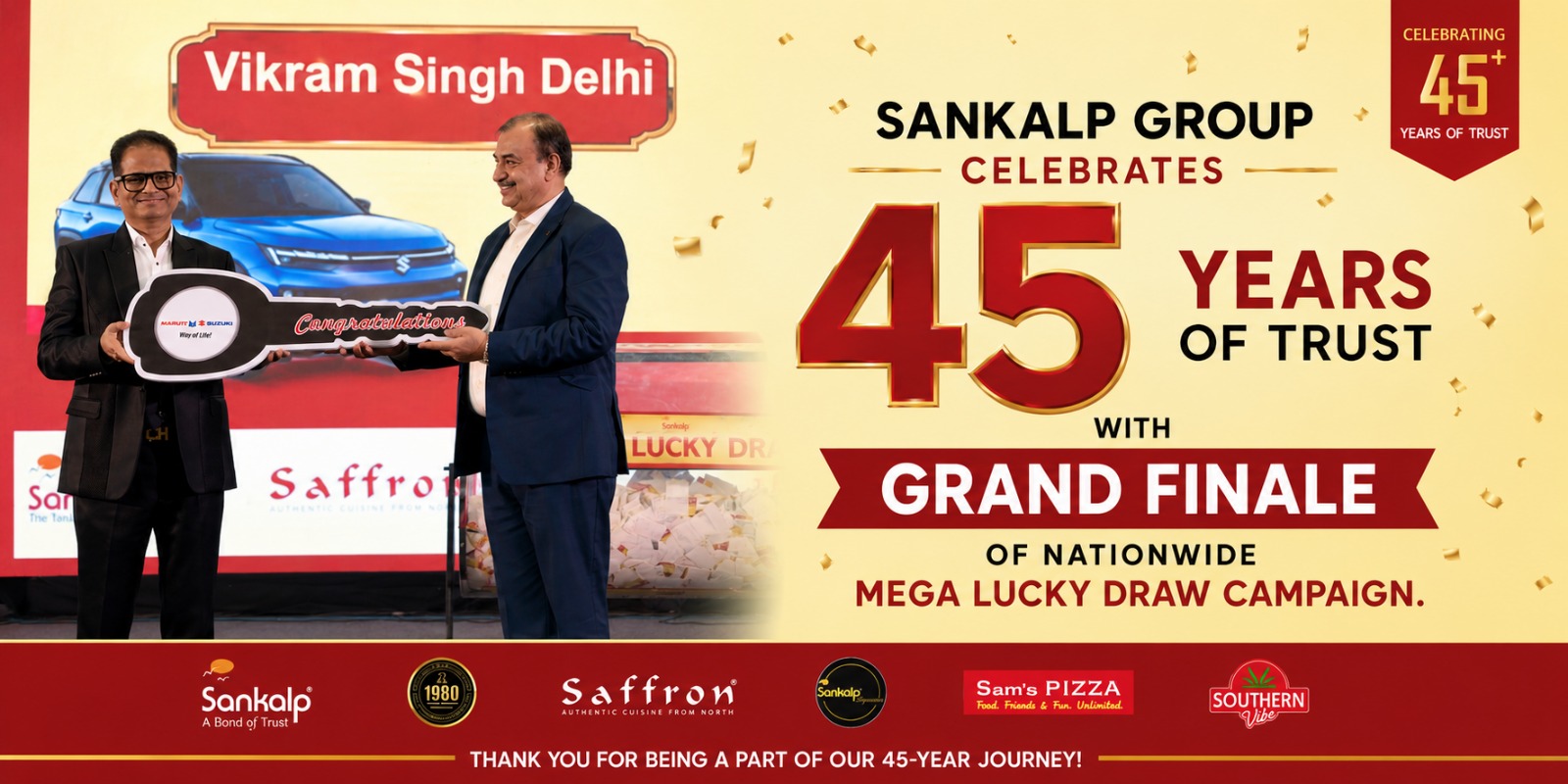 The Moment of Glory: Sankalp Mega Lucky Draw Winners Announced